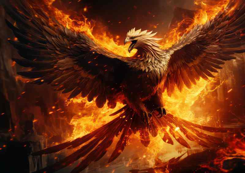 The Phoenixs Resurgence A Metaphor for Personal Growth | Poster