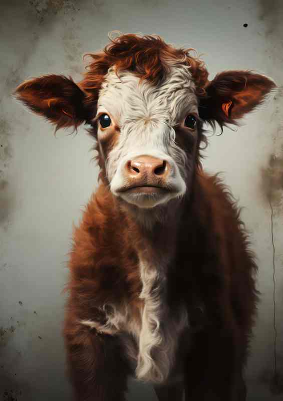 Adorable Calf Cows | Canvas