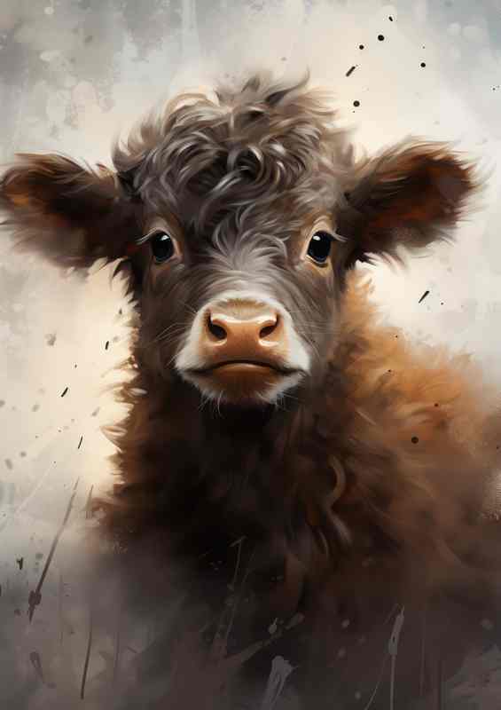 Calf Cows in Moments of Cuteness | Di-Bond