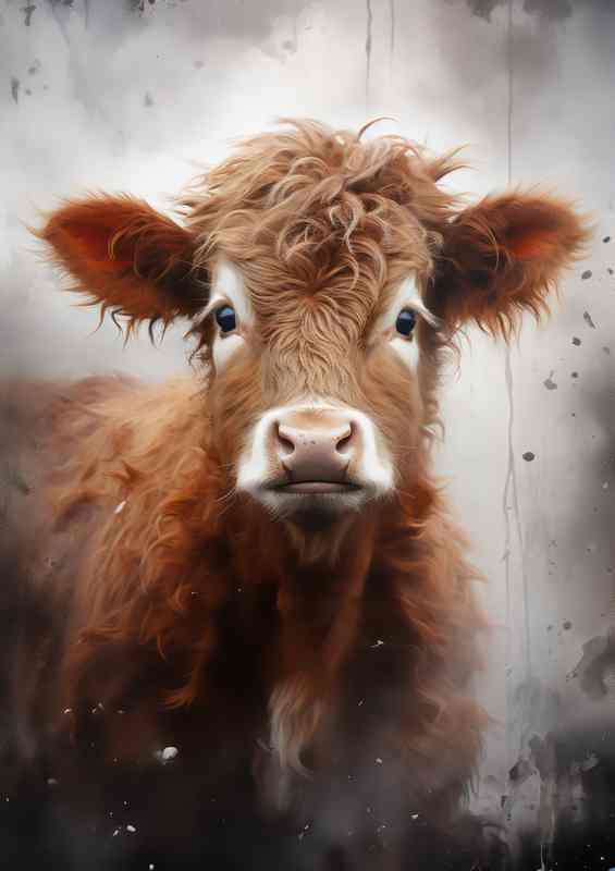 Calf In The Mist | Canvas