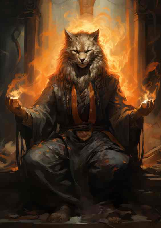 Colorful Cat Companions Brighten Your Life | Metal Poster