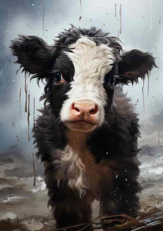 Cow Calf In the field | Di-Bond