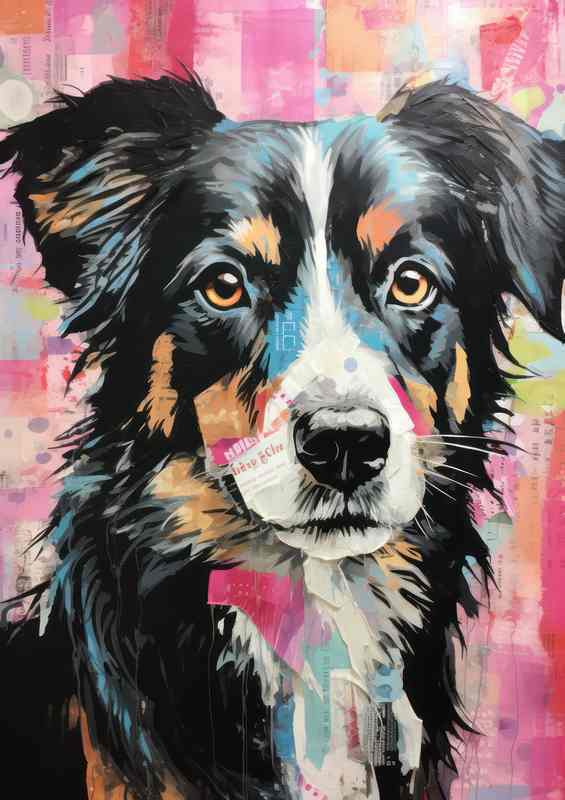 Lisa the Sheepdog with a nice background | Canvas