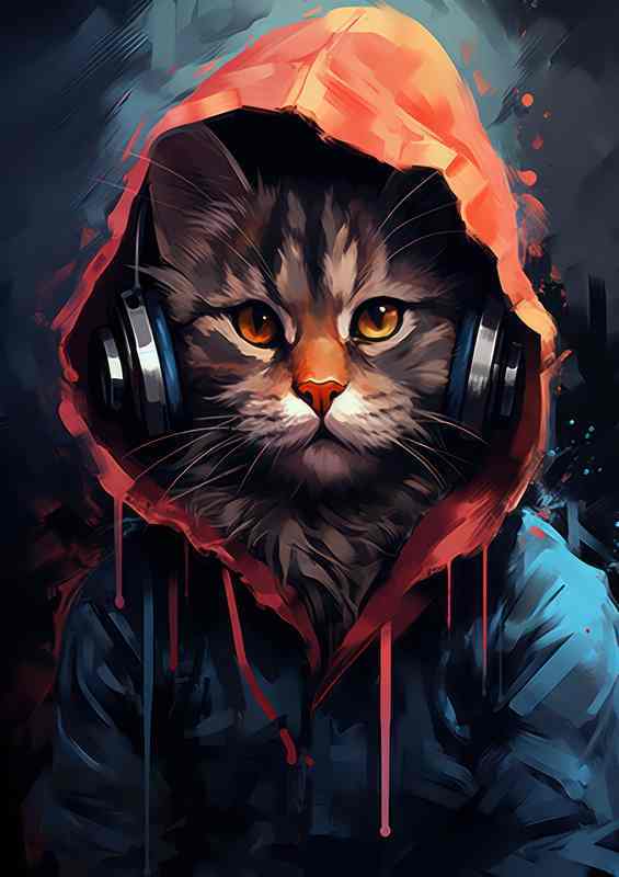 Rainbow Whiskers Colorful Cats in Pictures | Di-Bond