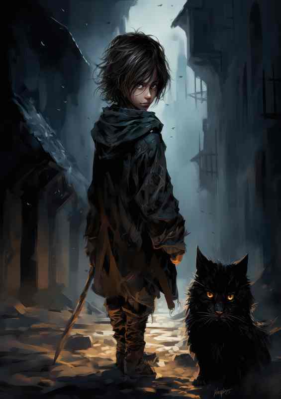 Shades of Meow The Ally Cat | Metal Poster