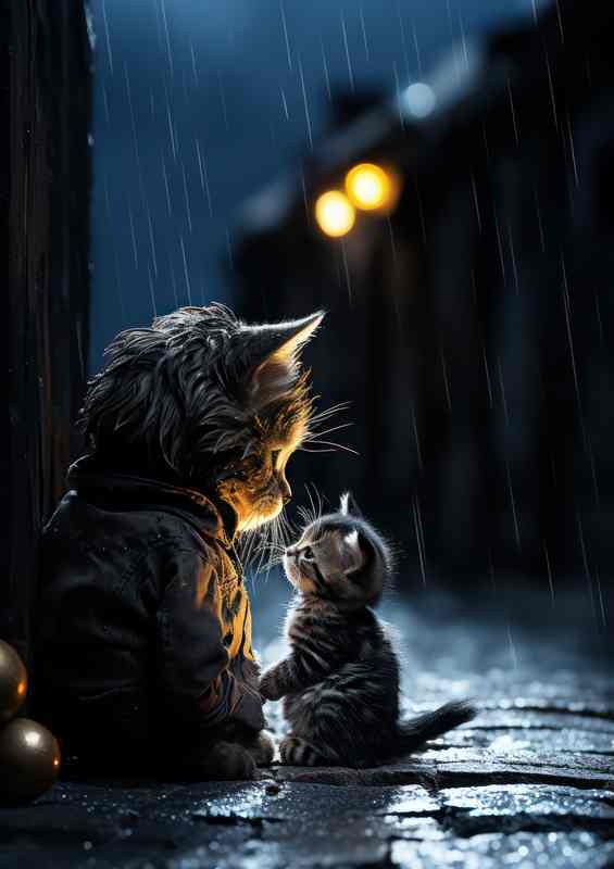 The Art of Colorful Cats A Gallery of Feline Beauty | Di-Bond