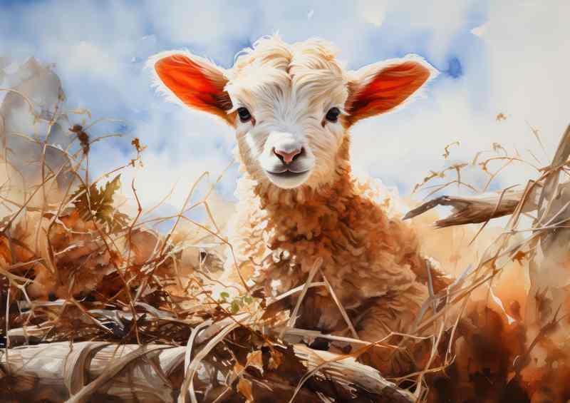A Flocks Haven Sheep on a farm | Canvas
