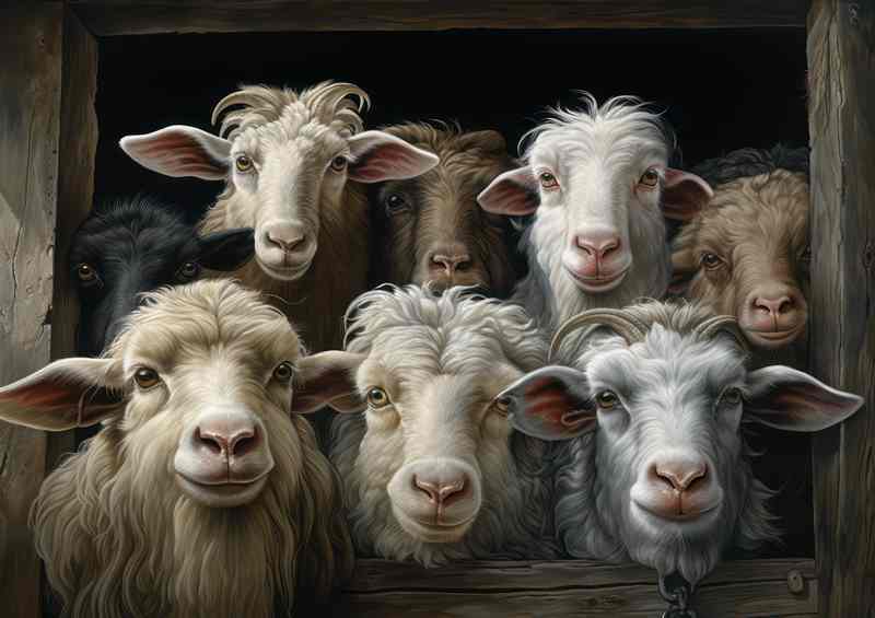 Barnyard Animals World A Visual Exploration | Metal Poster