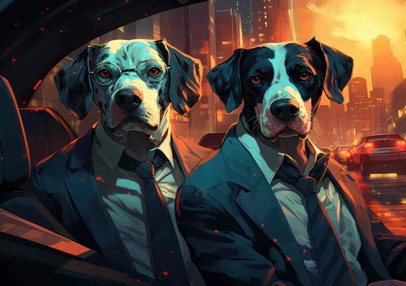 Dogs About town suited and booted | Canvas