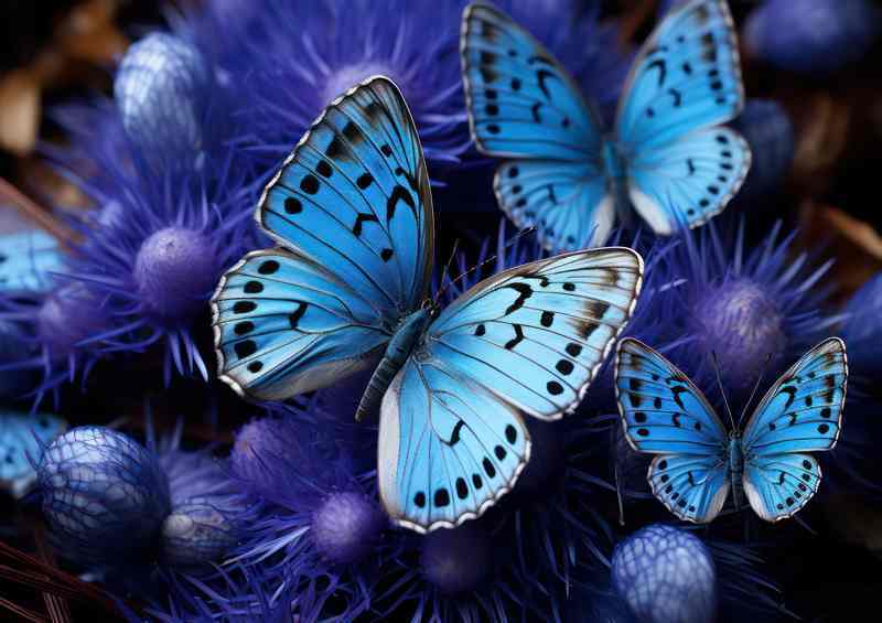 A Glimpse into the Wild Butterflies in Their Element | Metal Poster