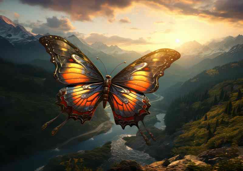 In the Company of Butterflies Exploring the Wild Outdoors | Poster