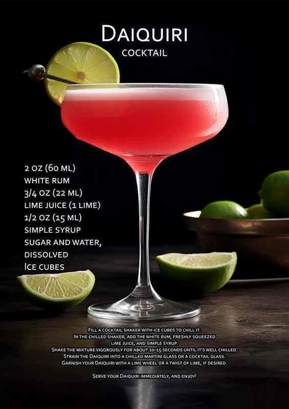 Daquri Cocktail Drink | Poster