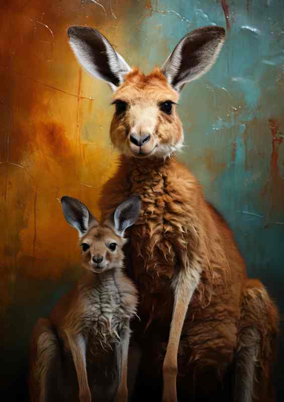 A Photo Of A Baby Joey And Her Mum | Di-Bond