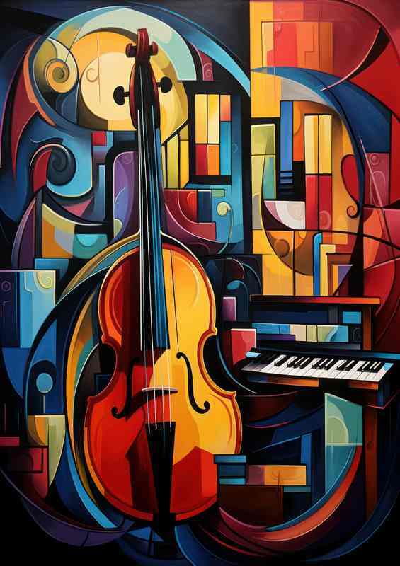 Abstract Piano Doodle | Music Instruments Background