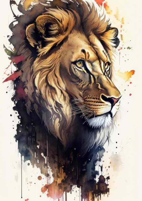 Beauty of the Majestic Lion | Canvas