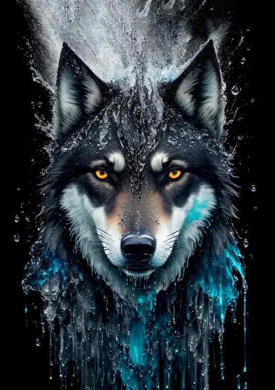Captivating Canines The Beauty of Wolf Artistry | Di-Bond