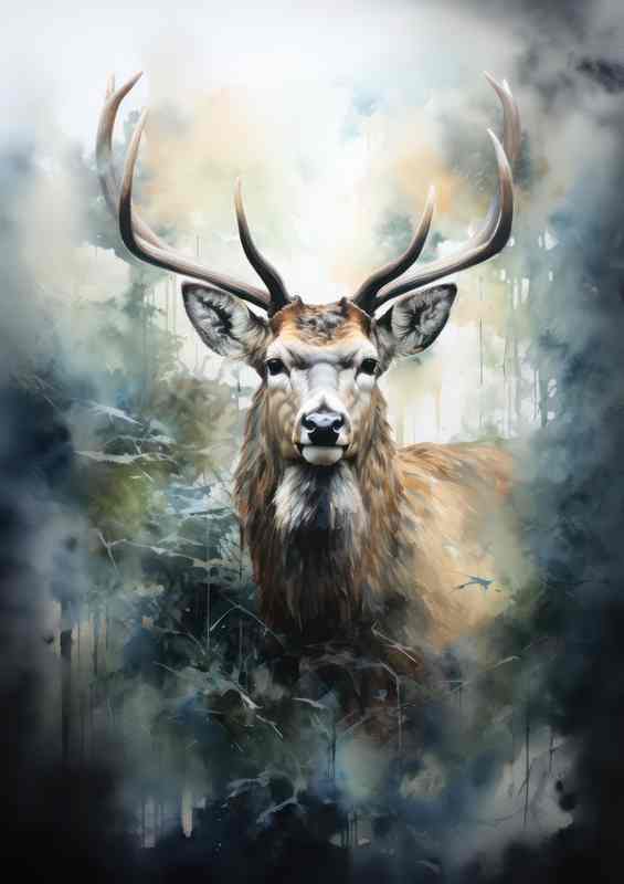 Into the Wild Discovering Deer in the Forest | Canvas