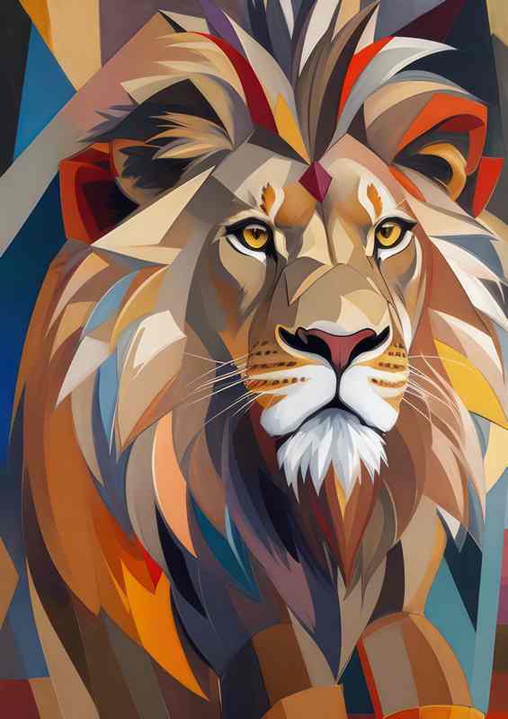 Lion In Art form been majestic | Poster