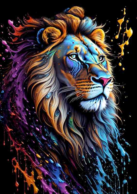 Lion King Splash Art Poster