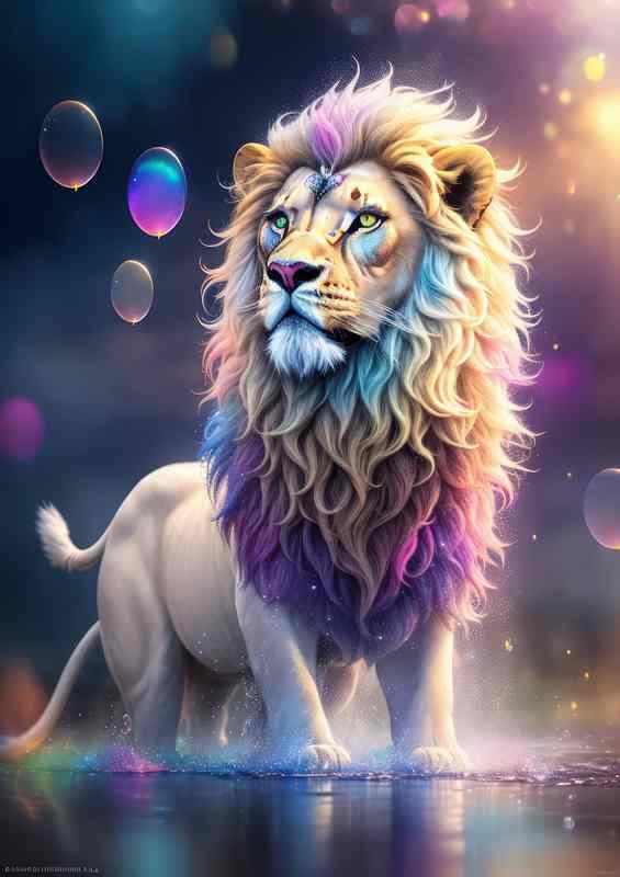 Majestic Lion King surreal art | Poster