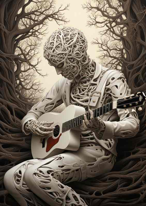 Musical art from beyond highly detailed surrealism | Poster