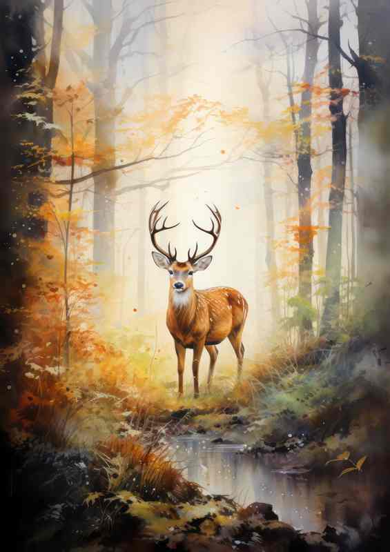 Unveiling the Mysteries of Forest Dwelling Deer | Poster