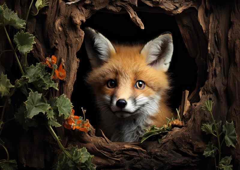 A Fox waiting for her mum to come back | Di-Bond