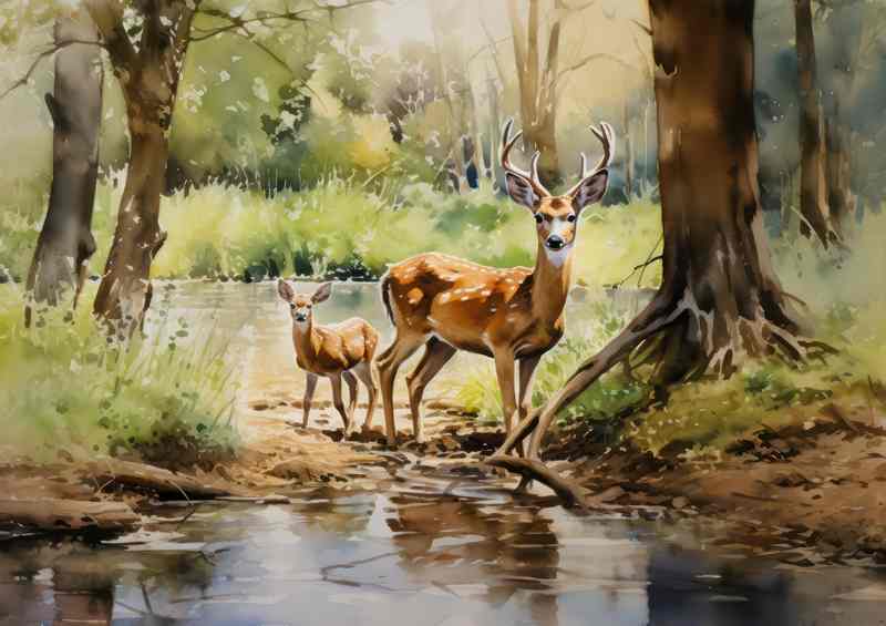 Deer Diaries Tales from the Wilderness | Metal Poster