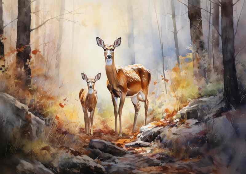 Deer Encounters Tales from the Forest | Canvas