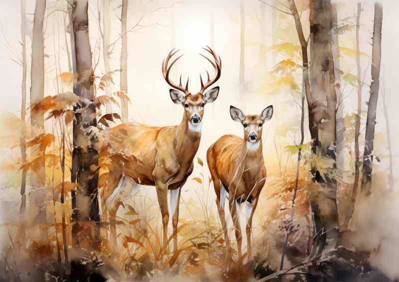 Deer Tales Whisperings from the Forest | Di-Bond