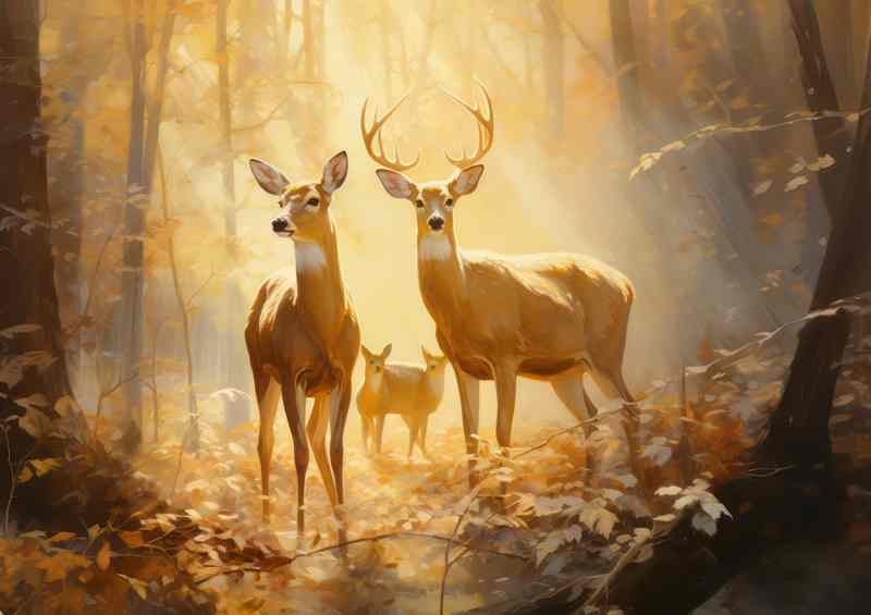 Spotting Deer A Woodland Adventure | Poster