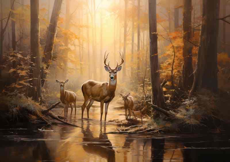 The Wilderness Chronicles Deer in Their Natural Habitat | Di-Bond