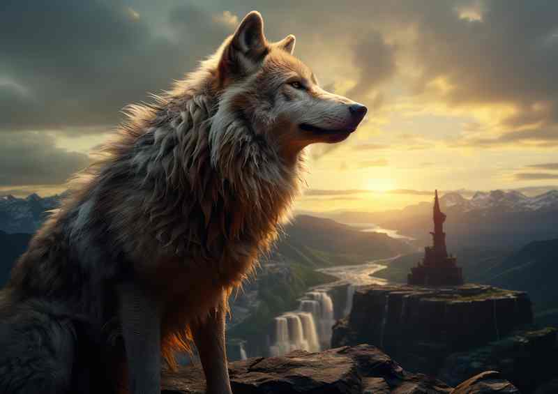 Wild and Free The Beauty of Wolf Artistry | Metal Poster
