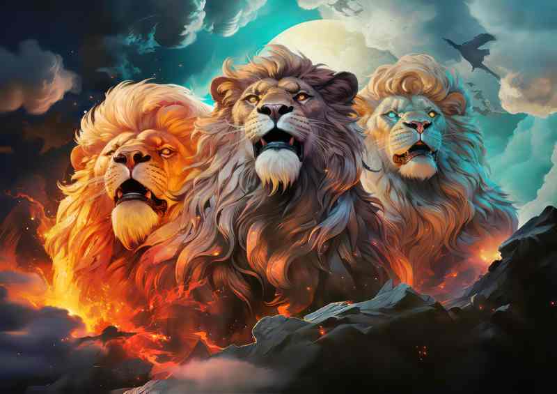 three lions | Di-Bond