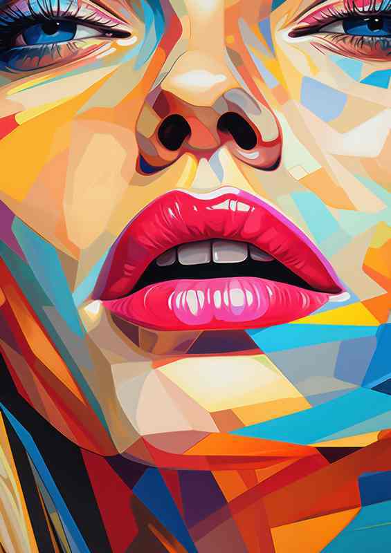 Abstract Faces An Artistic Exploration | Di-Bond