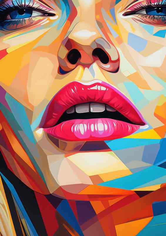 Abstract Faces An Artistic Exploration | Poster