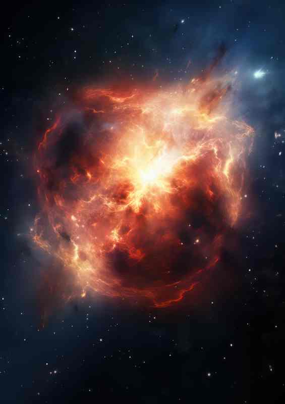 A Representation of the Nebulas Orions Matter | Metal Poster