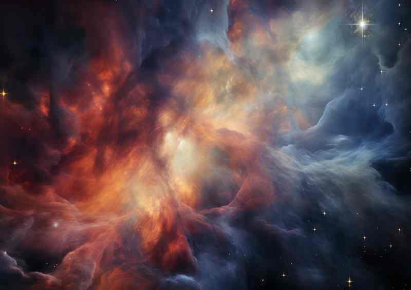 In Space The Orion Nebula Misty Matter | Poster