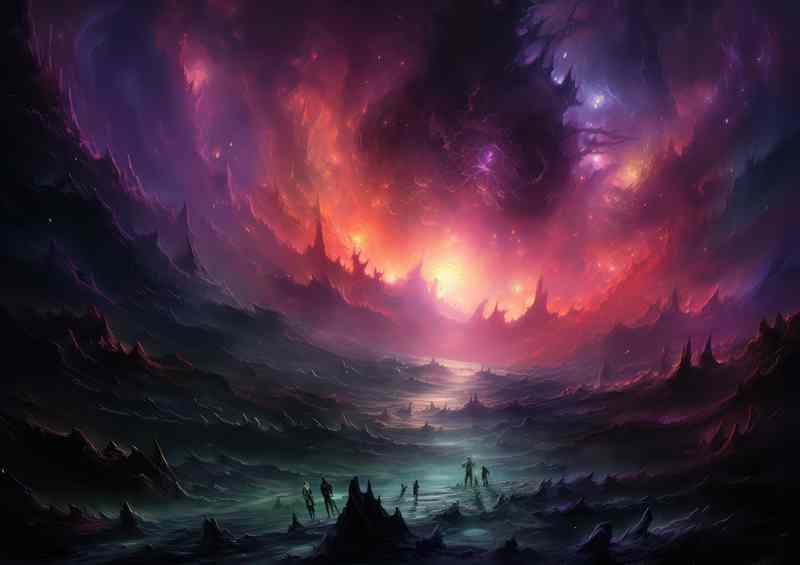 One Of The Nebual Clusters Fantasy Space Art | Di-Bond