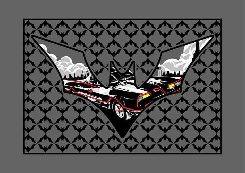 Bat Sign Mobile Car | Poster