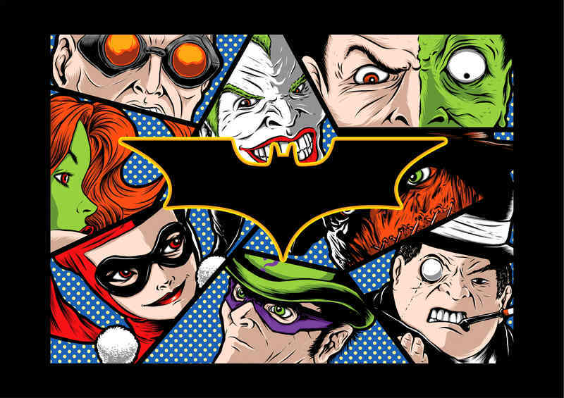 Bat Villans | Metal Poster