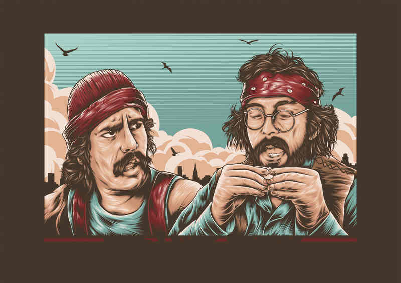 Cheek And Chong Brown | Canvas