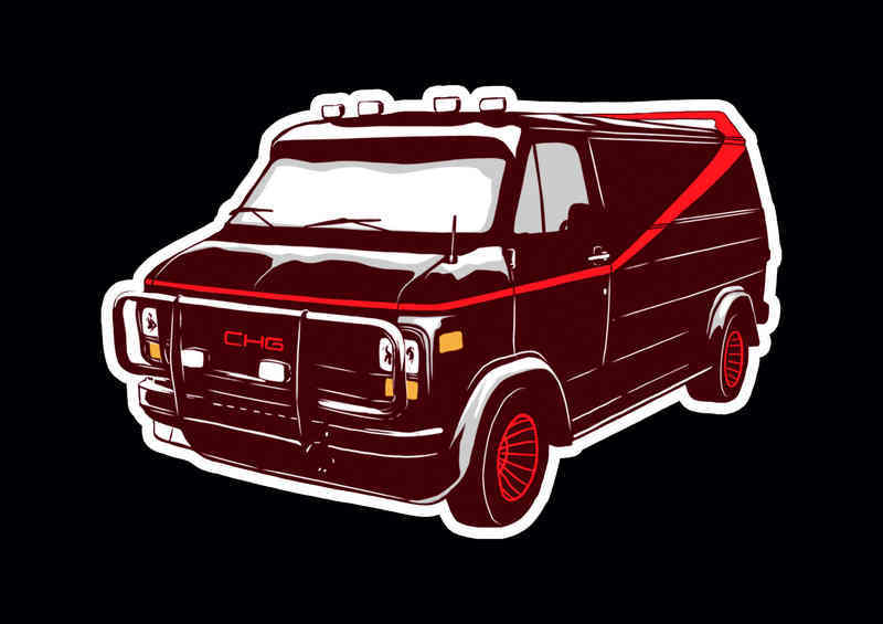 Childhood Cars A team van | Canvas