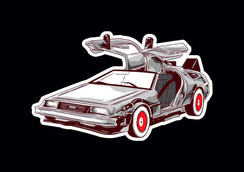Childhood Cars Delorean | Canvas