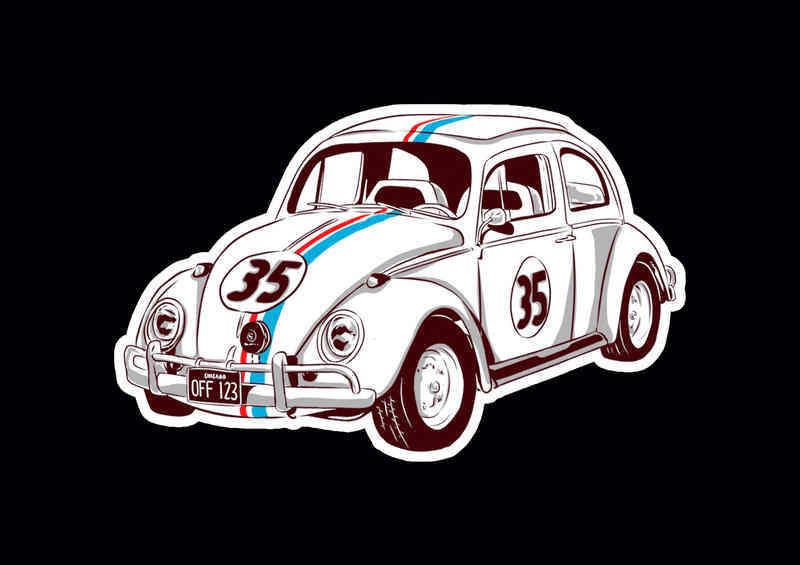 Childhood Cars Herbie | Di-Bond