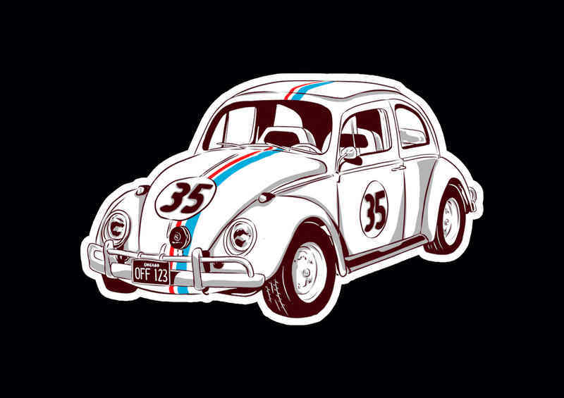 Childhood Cars Herbie | Metal Poster