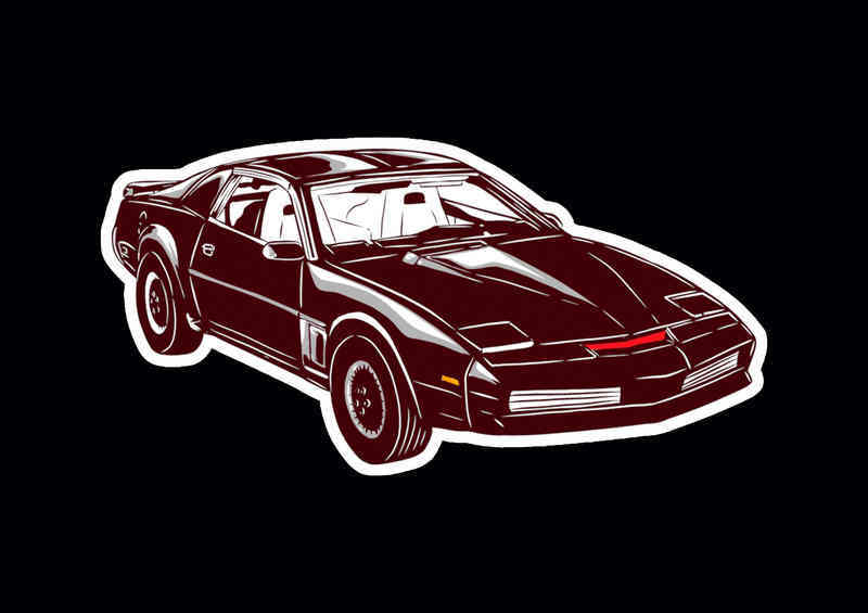 Childhood Cars Knightrider | Metal Poster