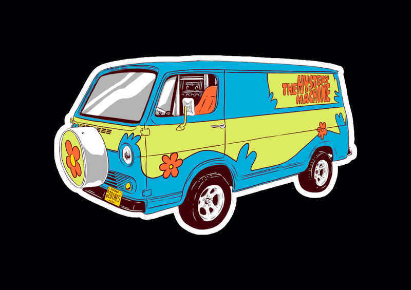 Childhood Cars Scoobydoo | Metal Poster