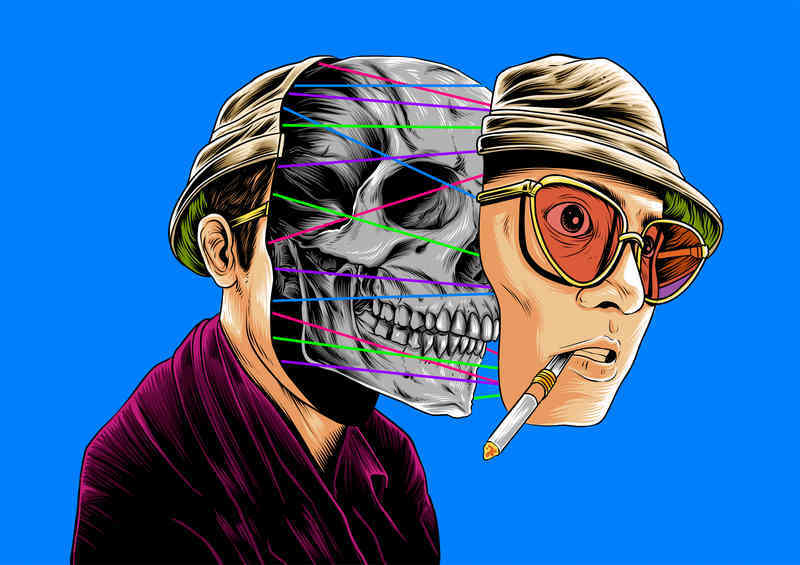 Fear Of Loathing Blue | Canvas