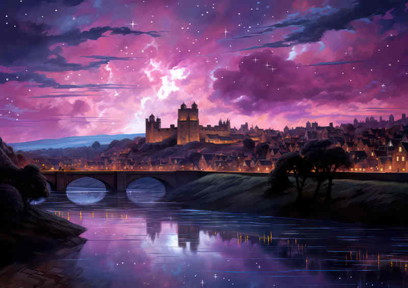 Chester Castle & Starrs Constellation Bridge Poster
